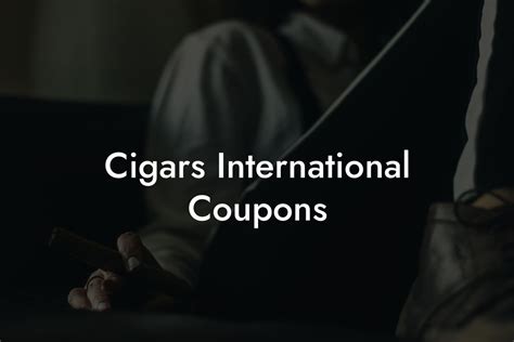 Cigars International Coupons - Swinger Cigar | Cigar Lifestyle