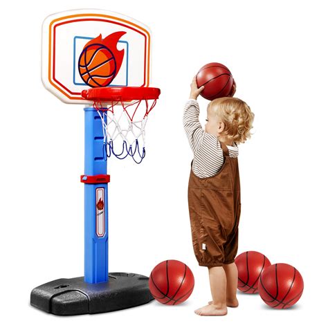 Amazon.com: JOYIN Toddler Basketball Arcade Game Set, Adjustable ...