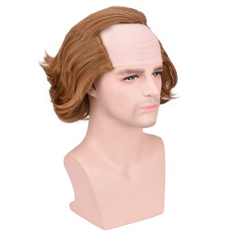 Buy YOGFIT Brown Fluffy Wig for Pennywise Men's Clown Short Hair with ...