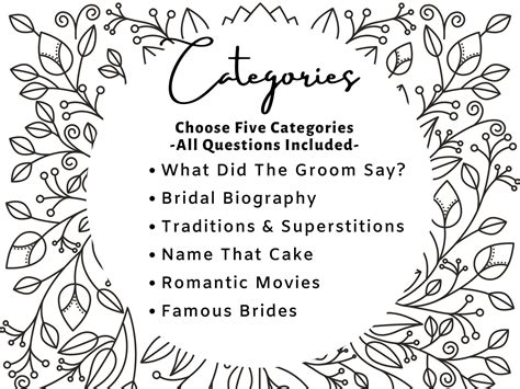 Bridal Jeopardy Game L Interactive Bridal Shower Game L - Etsy India