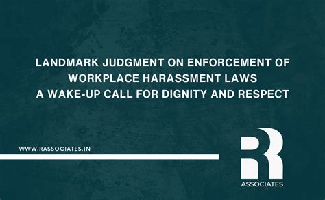 Enforcement of Workplace Harassment Laws | R Associates