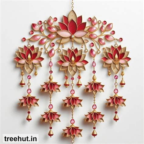 Free Lotus Toran Wall Hanging Printables for Diwali Decorations ...