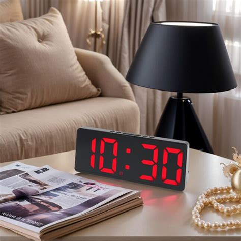 Unique Bargains Alarm Clock Five Color Lights Dual Alarms Adjustable ...