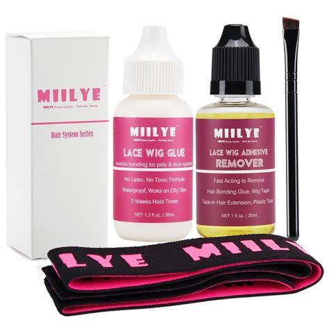 MIILYE Wig Glue for Front Lace Wig and Lace Glue Remover Set, Invisible ...