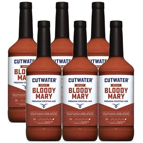 Amazon.com: Cutwater Spicy Bloody Mary Mix 6 Pack - 1L Bottles- 25 ...