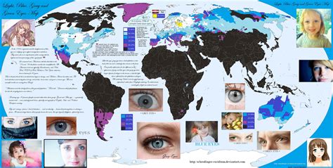 The Blue Light Grey and Green Eyes Map of World | Mapa de europa, Mapas, Historia