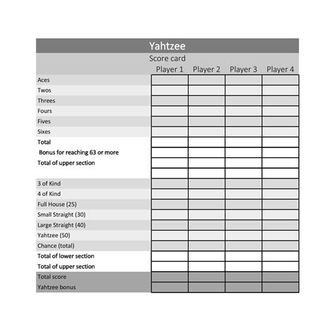 28 Printable Yahtzee Score Sheets & Cards (101% FREE) ᐅ TemplateLab
