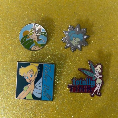 TinkerBell Disney Pins BUNDLE Tinkerbell circle... - Depop