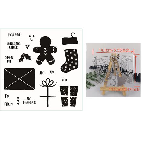 Matrices de découpe et tampon transparent de nuit avec baleine pour ...