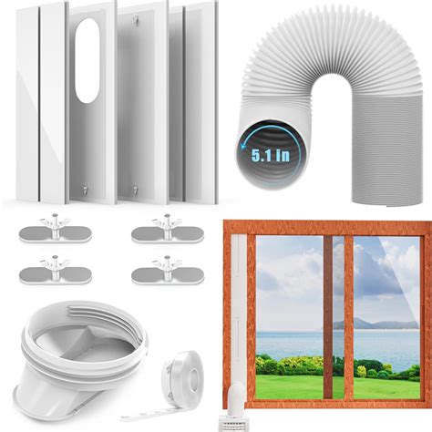 Amazon.com: E-SDS Portable Air Conditioner Window Vent Kit with 78 ...