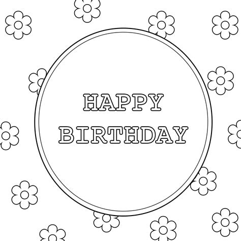 Feliz Cumpleaños Gato para colorear, imprimir e dibujar – ColoringLib