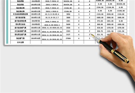 社保缴费明细及分配汇总表Excel模板_千库网(excelID：140915)