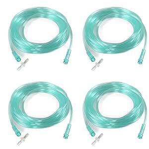 4 Pack Oxygen Tubing - Each Length 16.4 Feet - Premium Green Crush ...