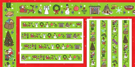 Themed Christmas Display Borders