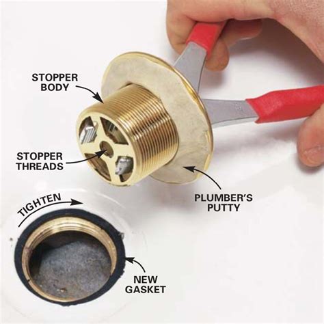 How to Replace a Bathtub Drain Stopper With a Lift-and-Turn Drain ...