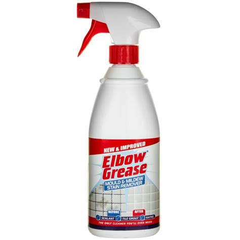 Elbow Grease Mould Mildew Stain Remover Bathroom Kitchen Cleaner Spray ...