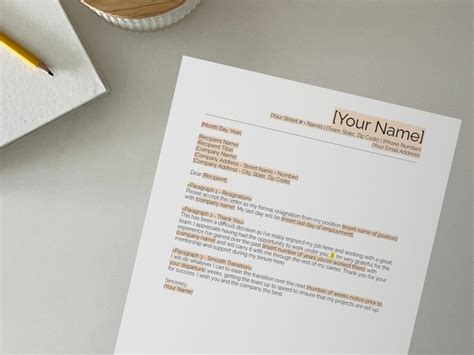 Buy Resignation Letter Template Employee Separation Minimalist Online ...