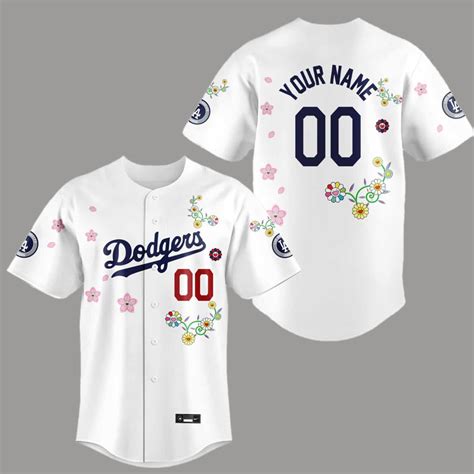 Dodgers Takashi Murakami Tokyo Series Baseball Jersey - GullClothes