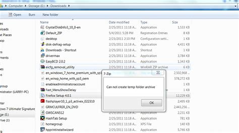 Image result for 7-Zip Cannot Create Temp Folder Archive