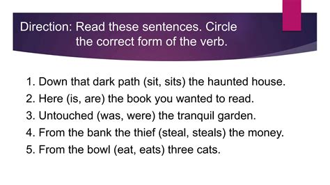 Subject Verb Agreement Grade 5 Quarter 1 Lesson.pptx