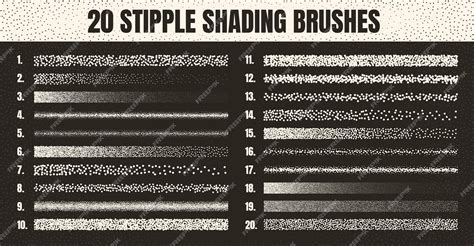 Premium Vector | Stipple scatter brush ink drawing and texturing fading ...