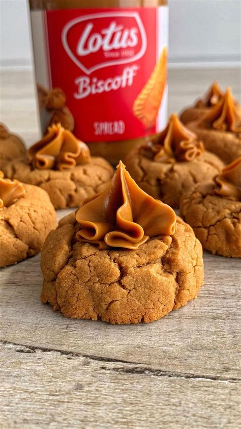 Easy 3-Ingredient Biscoff Thumbprint Cookies Recipe