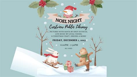 Family Library Time: Noel Night, Crestview Public Library (Crestview ...