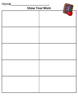 Math Work Pages 的图像结果