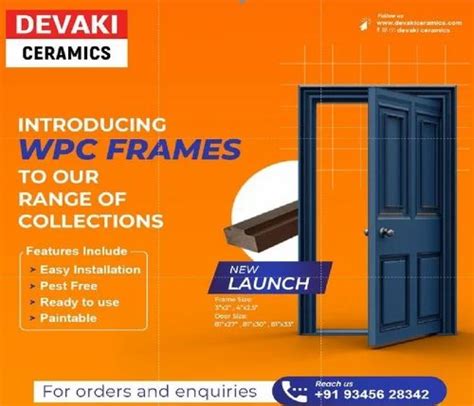 Wpc Door Frame - Wpc Door Frame 8 feet Trader - Retailer from Pondicherry