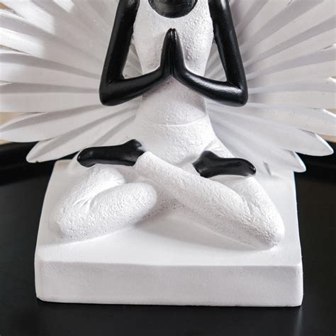 Lotus Yoga Pose Sculpture Online - Premium Decor Object | Nestasia
