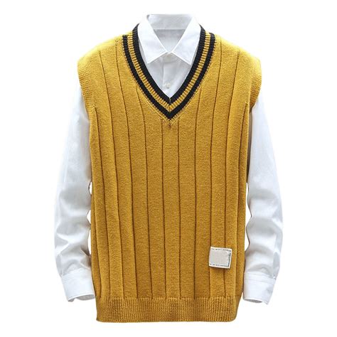 Mens Yellow Sweater Vest at Carlos Snyder blog