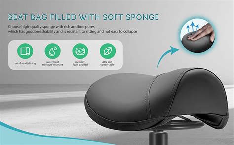 Tattoo Gizmo Saddle Stool/Saddle Chair with Wheels, Ideal for Right ...