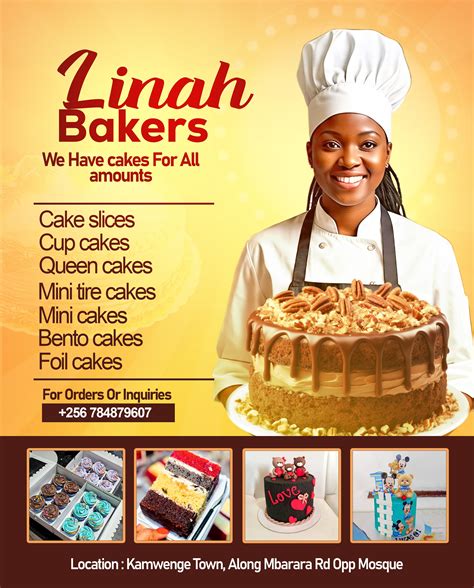 Cake Bakery Flyer Design | Bakery cakes, Mini cakes, Queen cakes