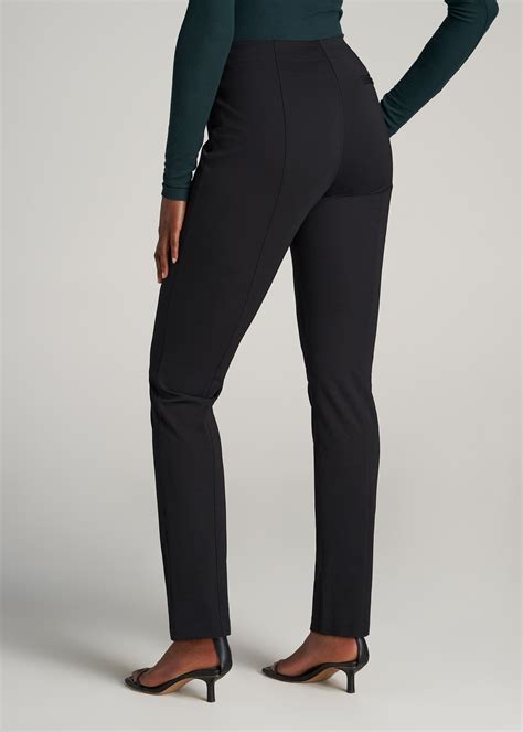 Women's Tall Dress Pants: Slim Leg Black Dress Pant | American Tall
