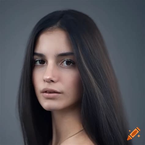 Photo portrait of a young Spanish woman on Craiyon