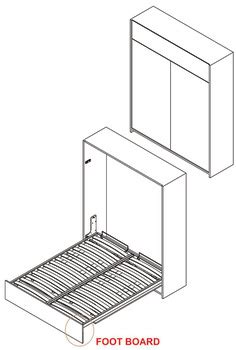 Aladino: Hide away Double bed fitting, With Slatted Frame 1620 X 2000 ...
