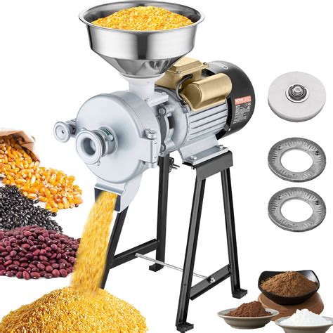 VEVOR 3000W Electric Grain Grinder Corn Wheat Flour Cereal Mill Wet & Dry | VEVOR US