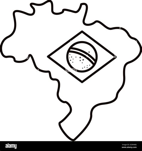 Brazil Flag Coloring Page