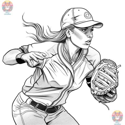 Unleash Your Creativity: A Complete Guide to Softball Coloring Pages ...