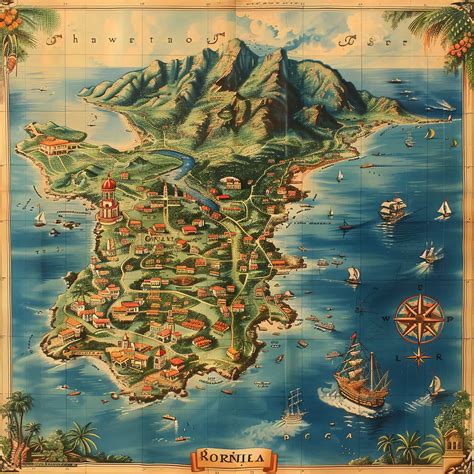 Curacao Island Map Discover Hidden Treasures