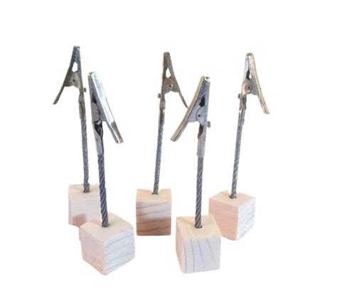 Smara Creations Photo Holder, Memo Holder - Pack of 5, PInewood, with ...