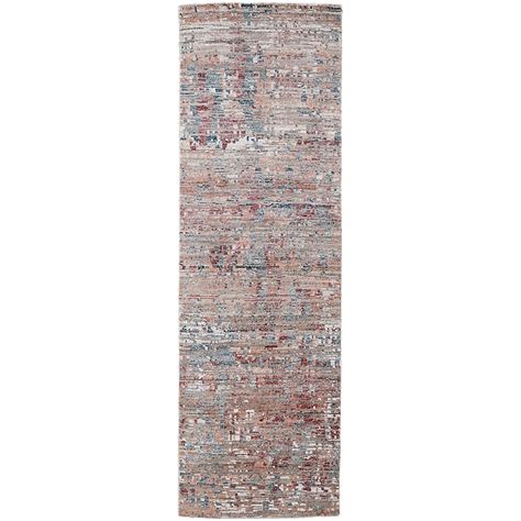 Room Envy 3 X 8 (ft) Wool Red/Blue Indoor Abstract Runner Rug ...