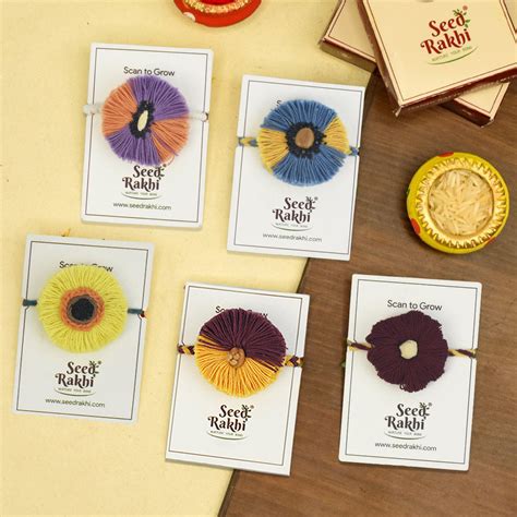Buy Seed Rakhi Combo from online gift store Indigifts.