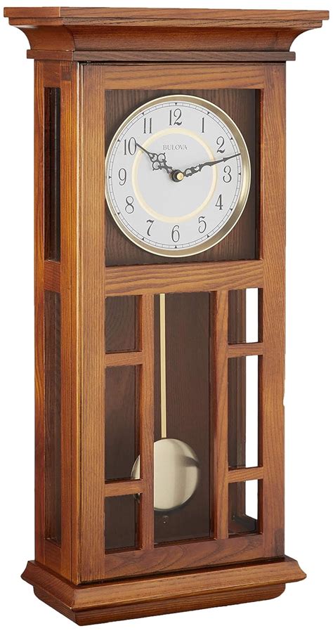 Buy Bulova C4337 Mayfair Chiming Wall Clock, Walnut Online at Low ...