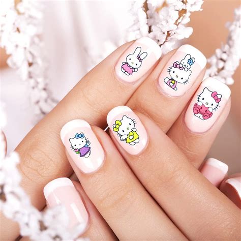 Emifunny Cute Kawaii Cat Cartoon Nail Stickers Self-Adhesive India | Ubuy