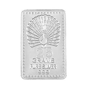Buy SilverSpot 999 Pure Silver 25 Grams Silver Coin/Bar at Amazon.in