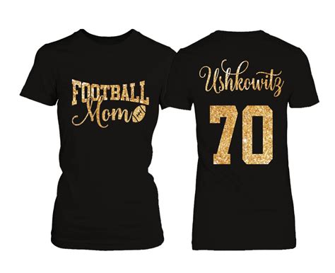 Personalized Football Mom T-shirt | Etsy | Football mom shirts ...