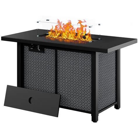 50,000 BTU Propane Fire Table With Lid 50,000 BTU Gas With Lid ...
