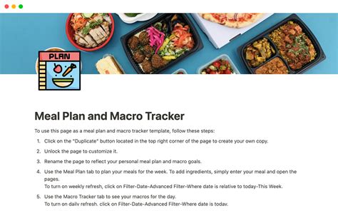 Macros And Meal Plan at Carlos Brookover blog