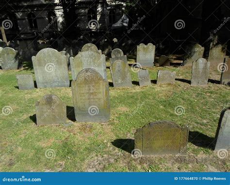 King`s Chapel Burying Ground, Tremont Street, Boston, MA, USA Stock ...